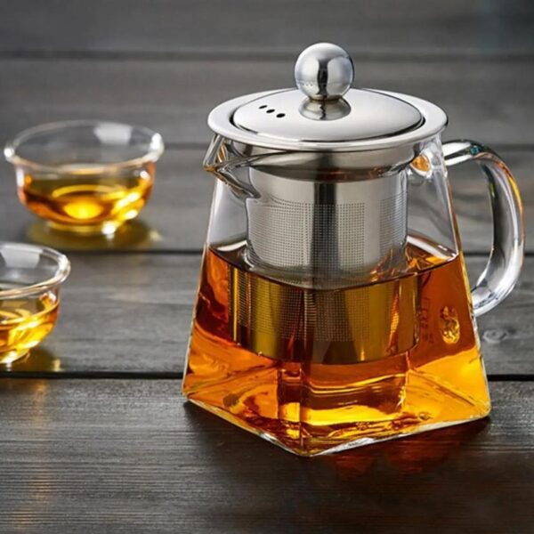 GLASS TEA POT WITH INFUSER 750 ML